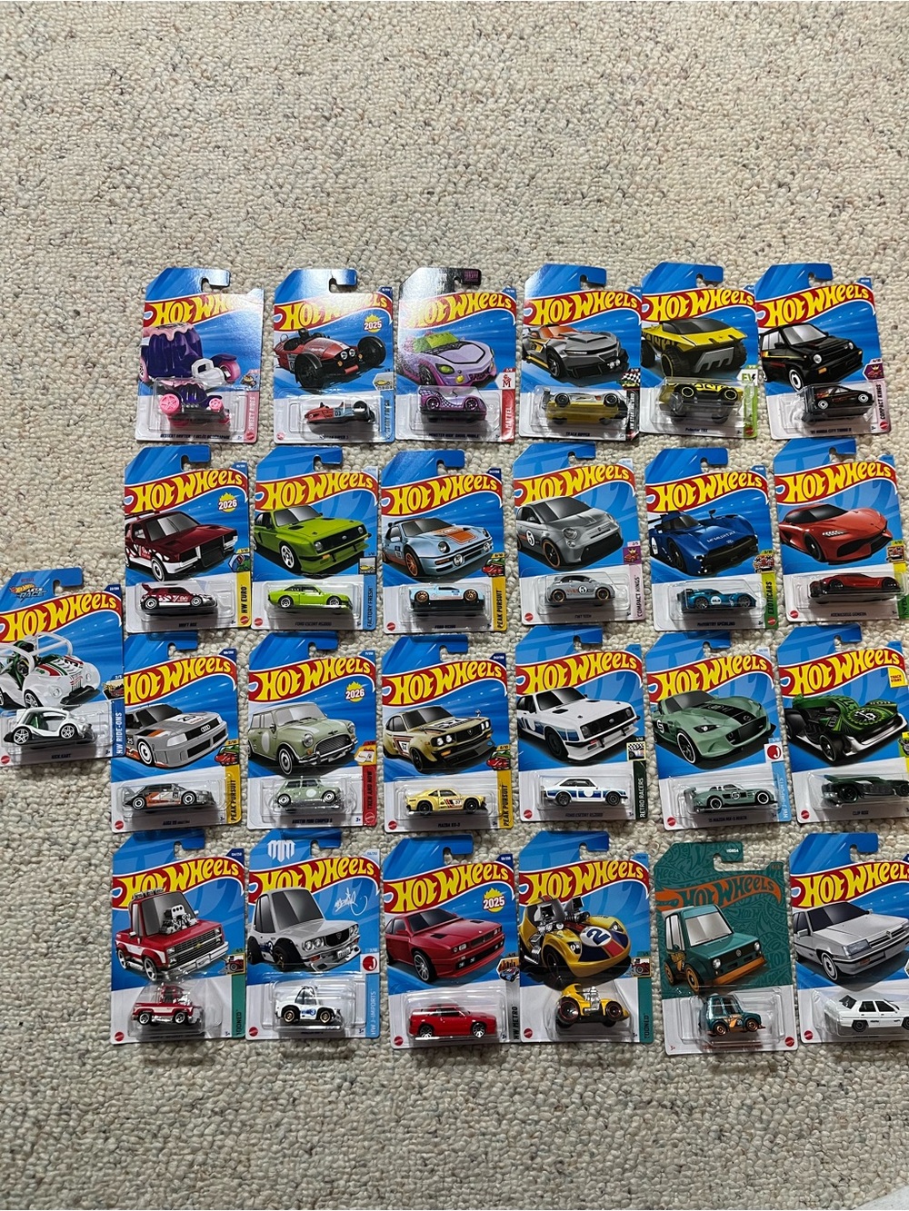 Hot Wheels 25 Assorted Toy Cars - Multi-Color Die-Cast Collection